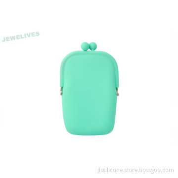 Silicone Coin Purse In Light Green 